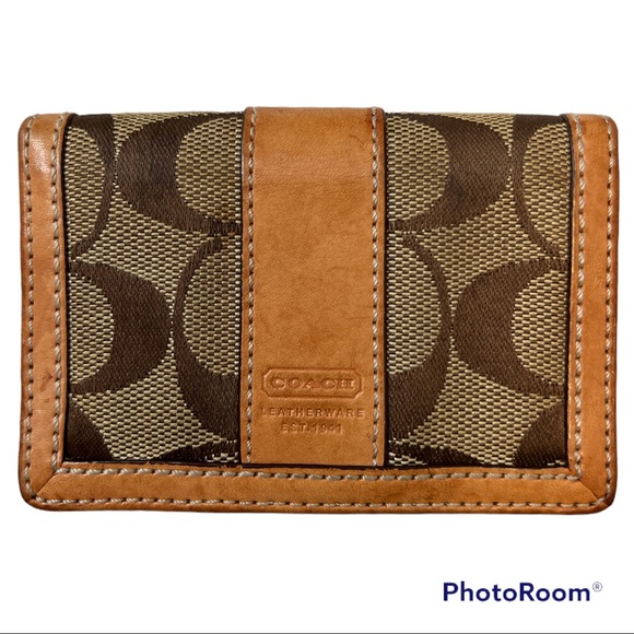 Coach Bags Coach Signature Brown Leatherware Wallet Est 941 Poshmark